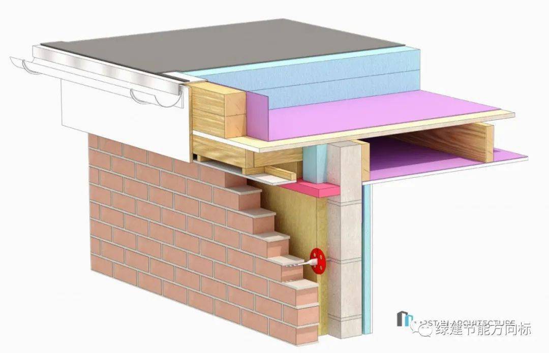 被动房的平屋顶细节构造参考_隔热_建筑_详图
