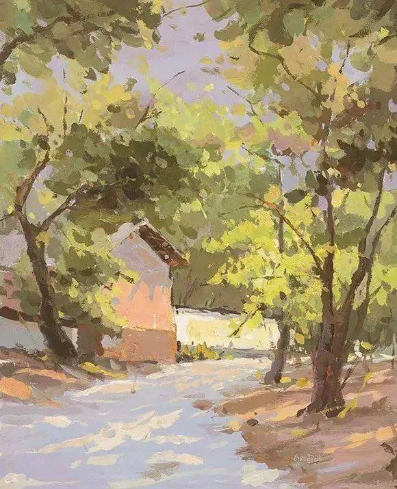 清美启迪美术干货分享 | 色彩风景写生(水粉)步骤附作品赏析_画面