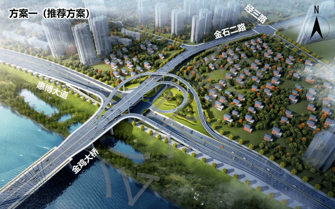 惠州市交通运输局发布《金鸡大桥工程规划方案》,《湖山大桥工程规划