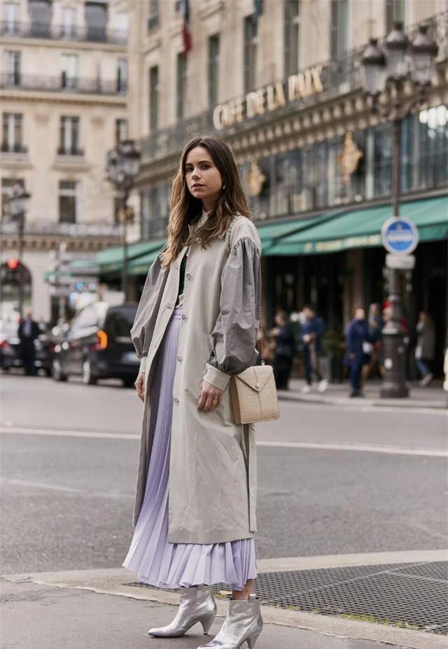 看素人街拍就知道了,不管穿啥都气质亮眼_长裙_版型_裙子