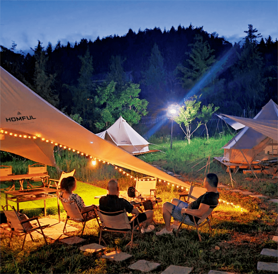 飞盘,桨板,河堤骑行,户外烧烤,享受惬意的户外时光,也可在营地内举行