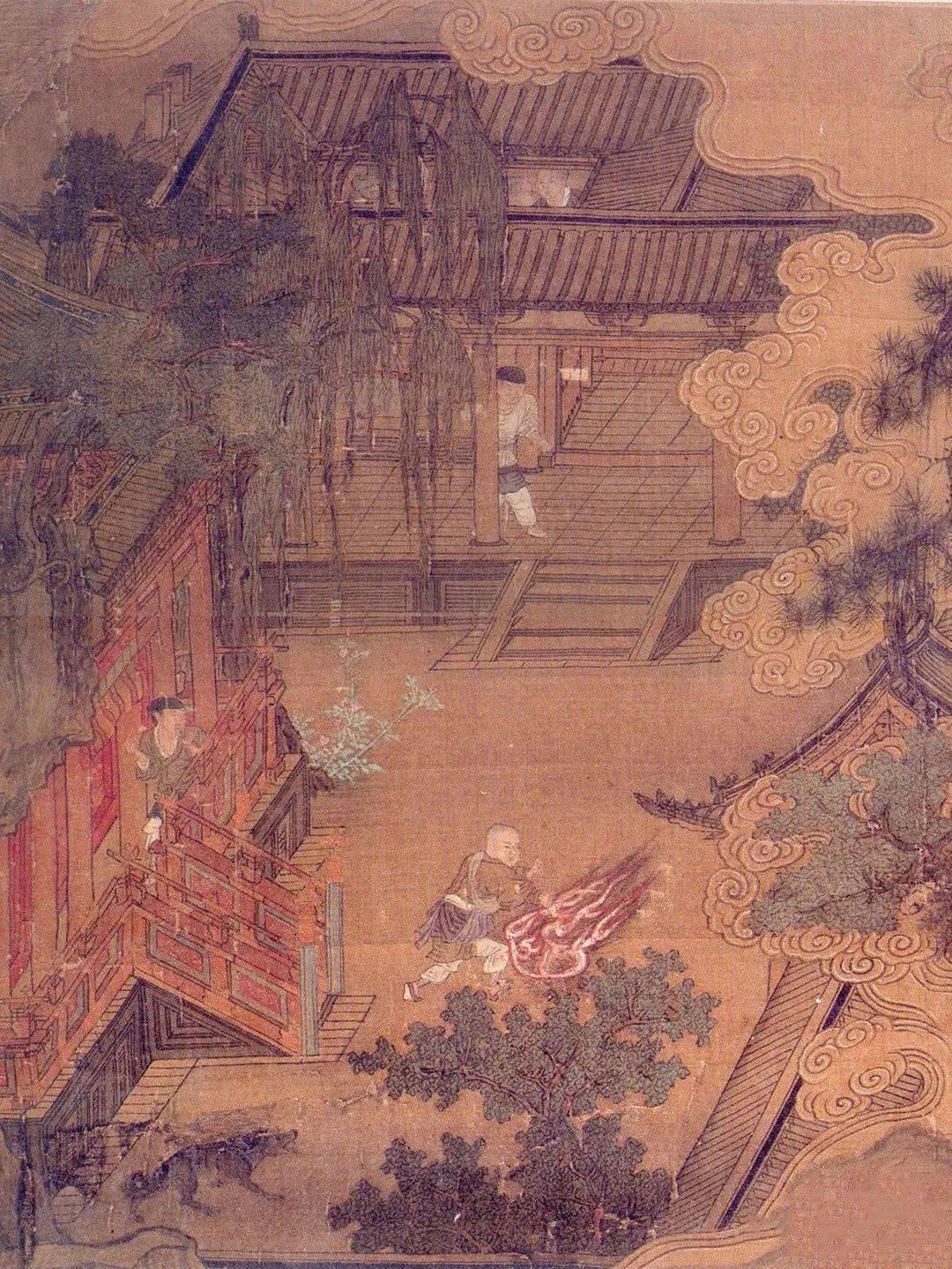 唐僧取经图册-001玄奘京城揭取皇榜日本-王振鹏-插画作品-第壹印像