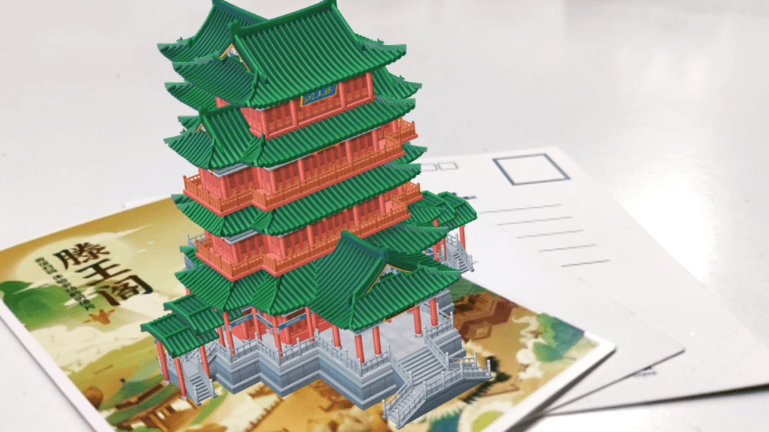 在黄金周与滕王阁跨次元相遇!_明信片_解说_景区