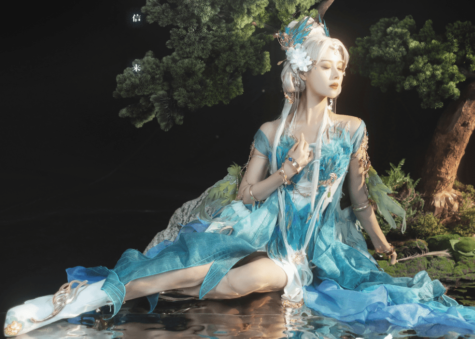 国风女神cos爱情神鸟,用服饰来解读《山海经》:这才是艺术宝藏_妹子