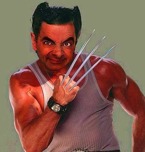 幽默笑话搞笑美女图片:憨豆,你也出演金刚狼了?_公司_朋友家_特长