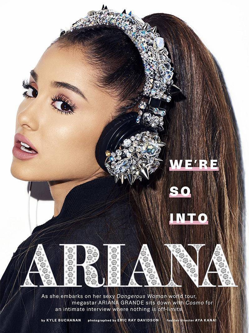 美国歌手爱莉安娜格兰德(arianagrande)为时尚杂志拍摄写真_封面