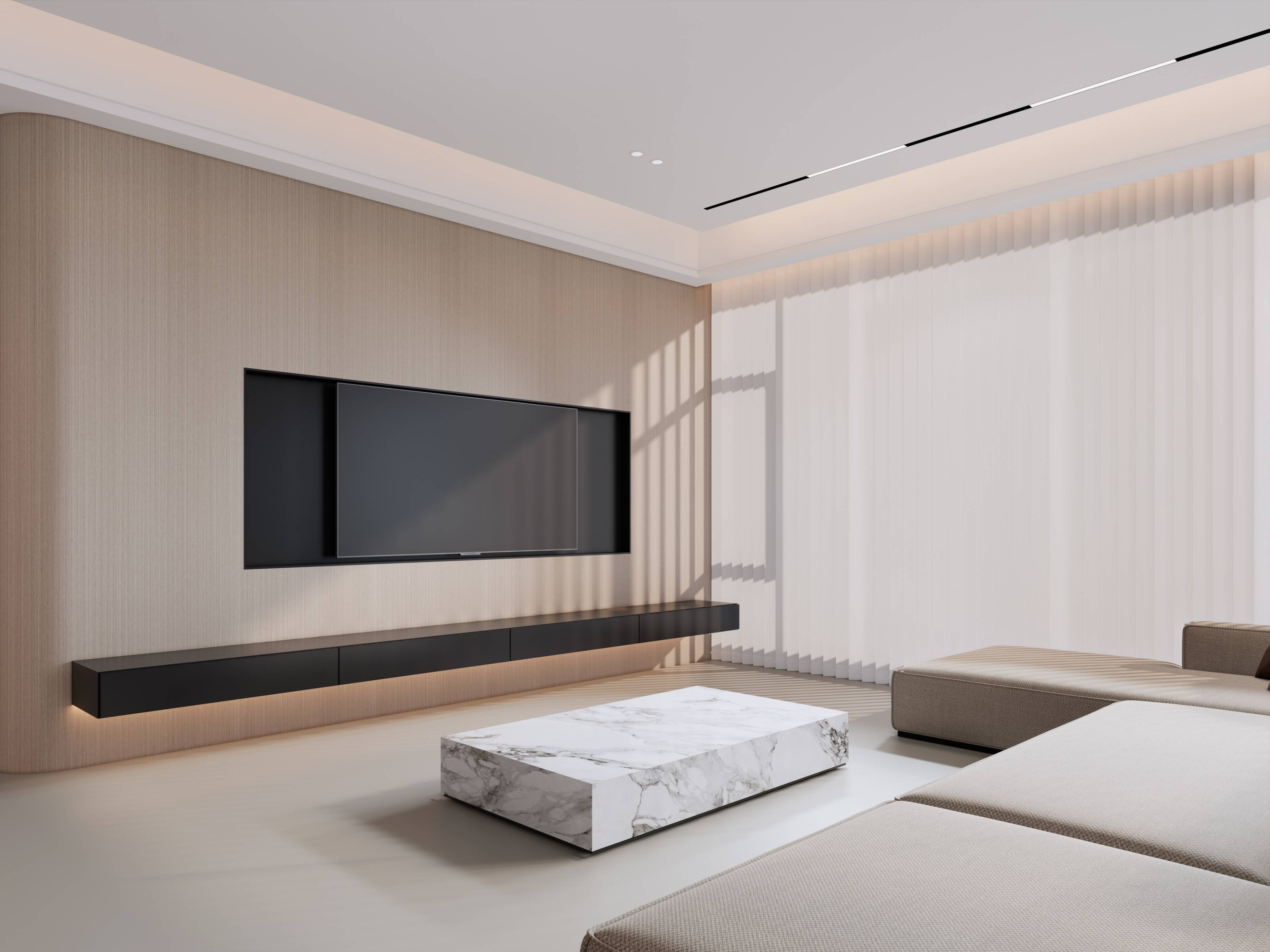 241㎡意式极简风:外透简雅,内蕴奢华