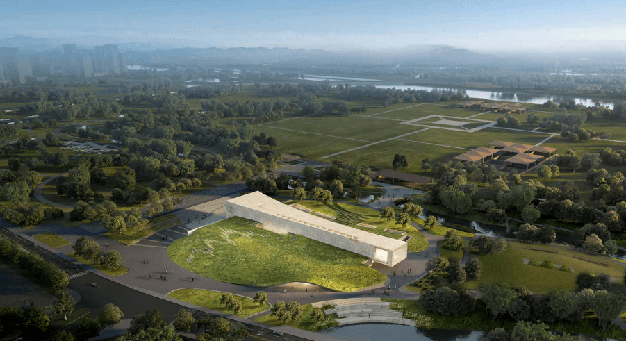 項目示意圖項目位於路縣故城考古遺址公園內,東古城街北側,遺址公園