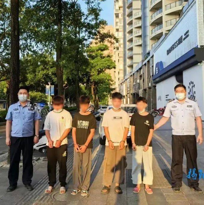 太猖狂!市区四名小伙连破三车进行盗窃,警方带其指认现场!_揭阳_调查_车主