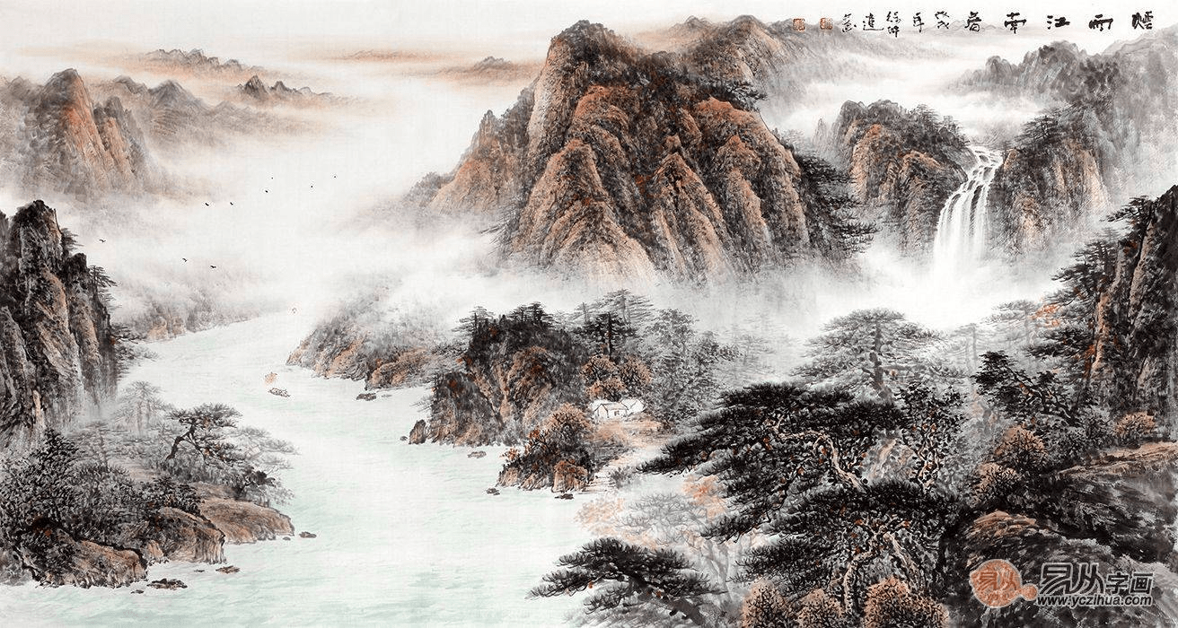徐坤连山水画 典雅质朴 具有极强的艺术感染力_画面_鉴赏_作品