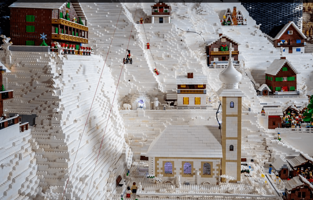 6旬夫妇用400,000片乐高,竟搭出1座阿尔卑斯山_图片_来自_版权