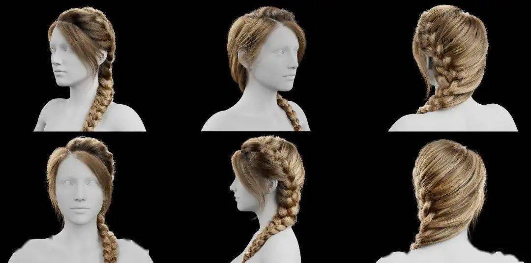 【图文教程】用maya编织一条漂亮的法式侧边麻花辫_头发_辫子_发型