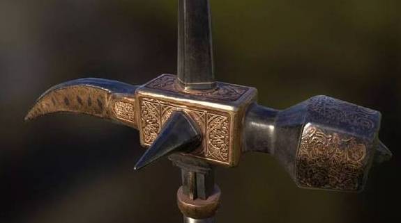 往往更偏爱枪,槊,锤等破甲有利的武器,尤其是战锤,在欧洲和中国古战场