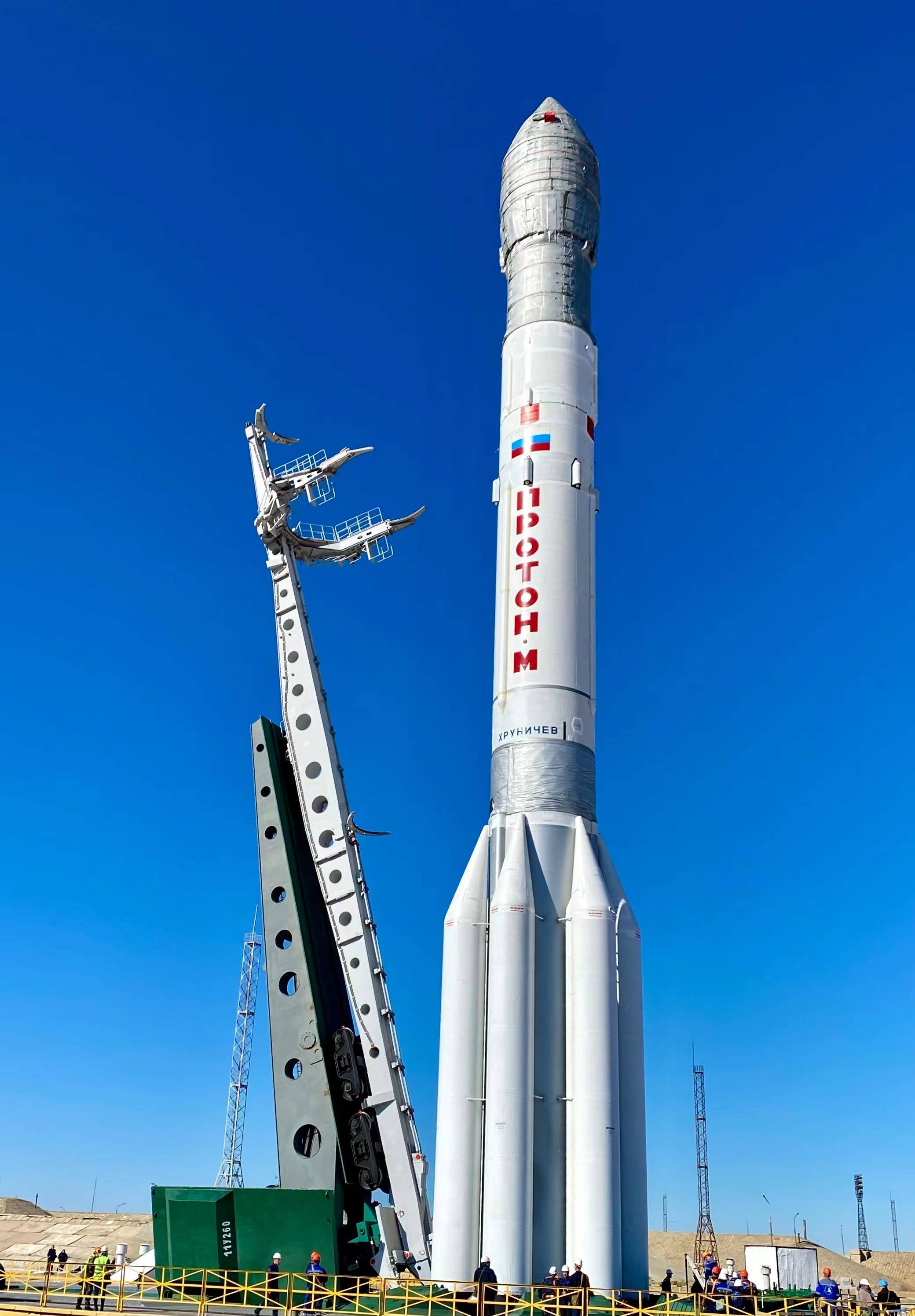 此次发射是2022年度"质子m"火箭第1次发射,也是本年度拜科努尔航天
