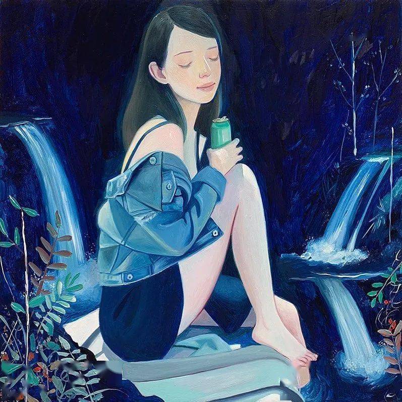 抑郁症画家笔下阴森,诡异的女孩吸引16万人围观,看完直呼:有被吓到.