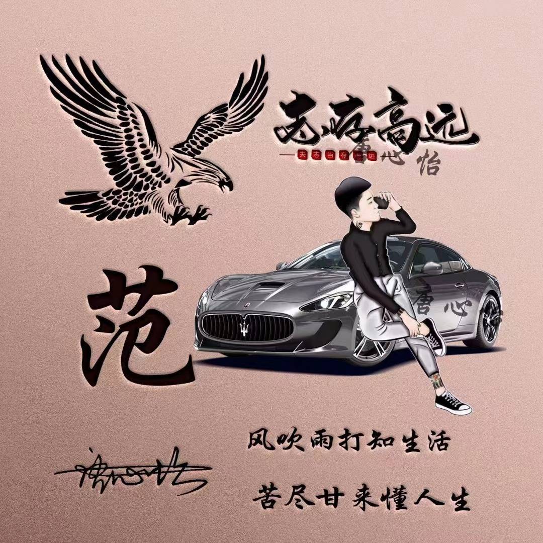 微信头像,姓氏头像,45张志存高远古风商务艺术签名头像,不要错过_设计