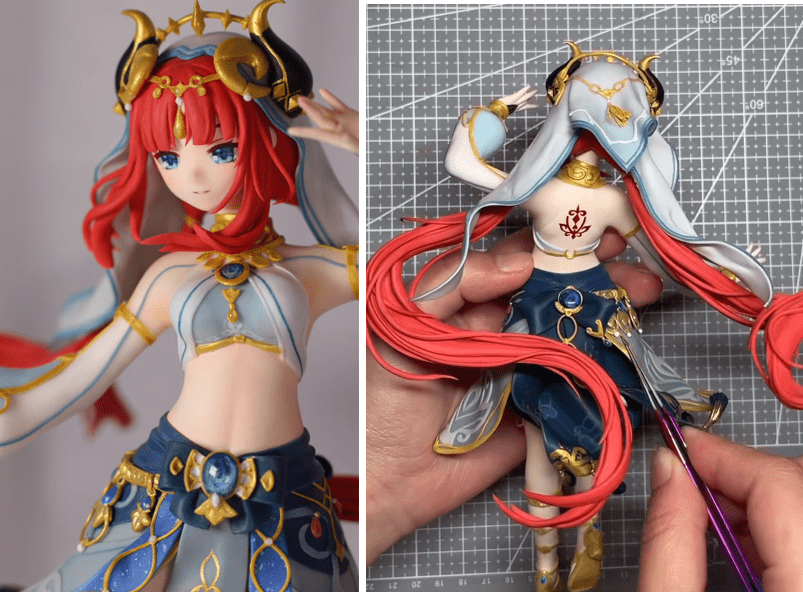 对妮露的喜爱并不一定要做手办,还有玩家"lve零度"在自家客厅墙上画出