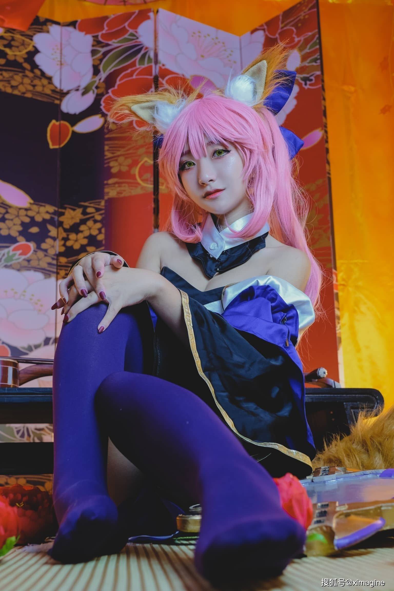 荒岛-阴阳师手游玉藻前 cosplay 角色扮演写真摄影图片