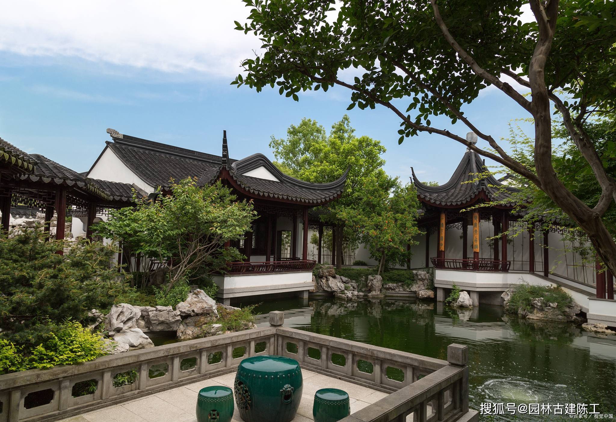 桃花源苏式六角亭和连廊木结构制作安装 古建木材工厂_建筑_保护_世纪