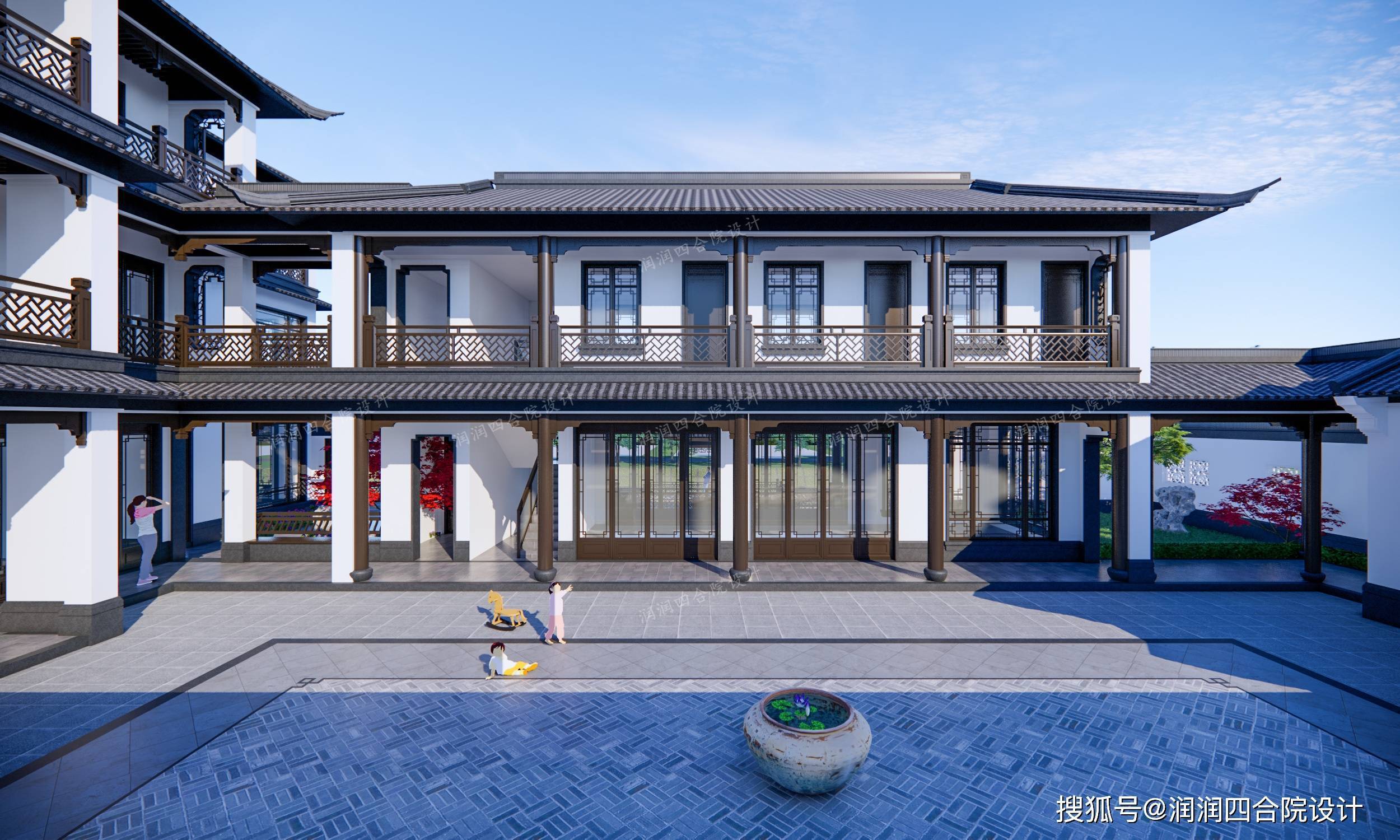 助力乡村振兴,新中式合院打造公司办公接待研发培训一体化项目_建设