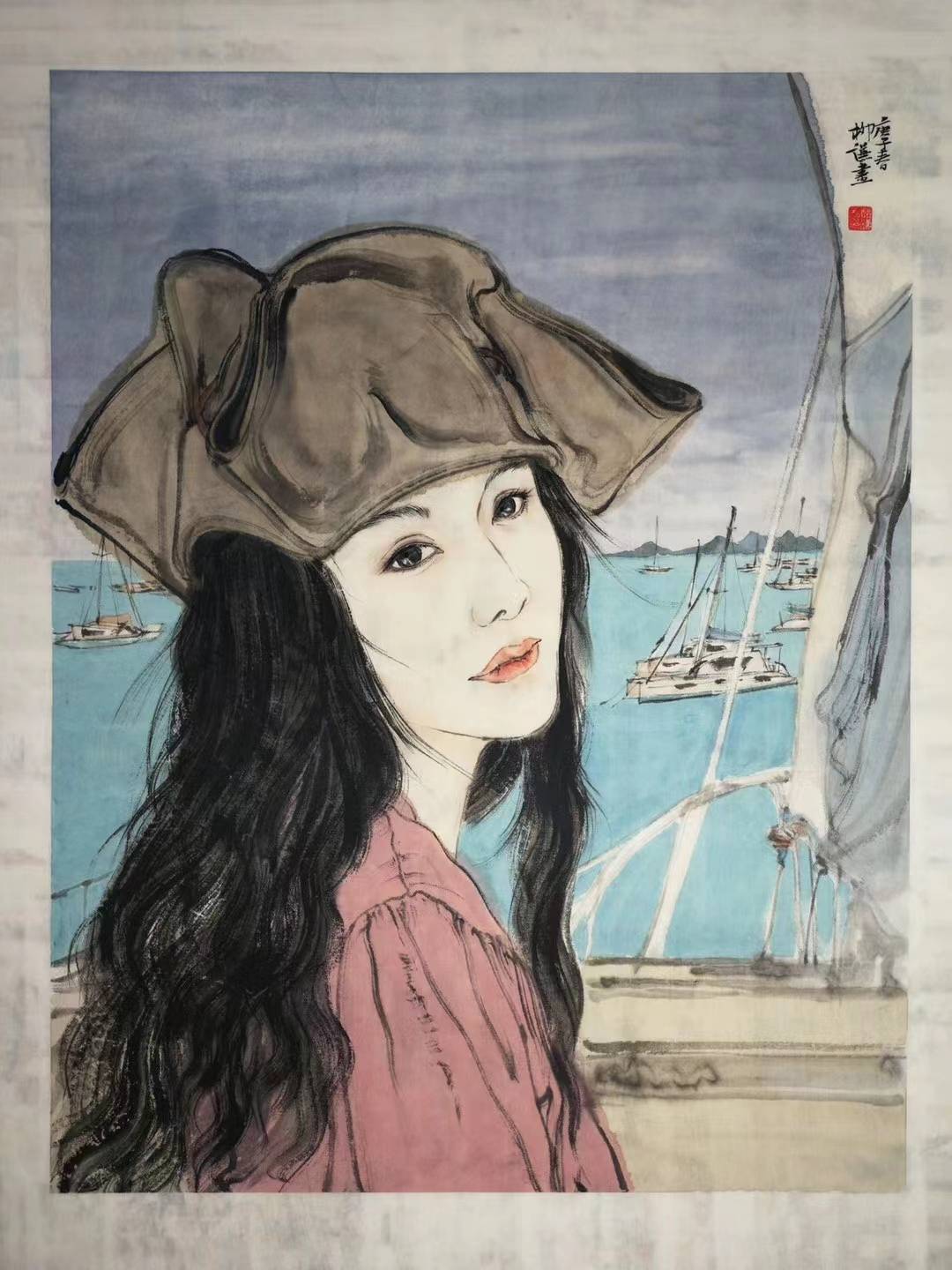 画家柳谦老师_长住_桐柏_汕头