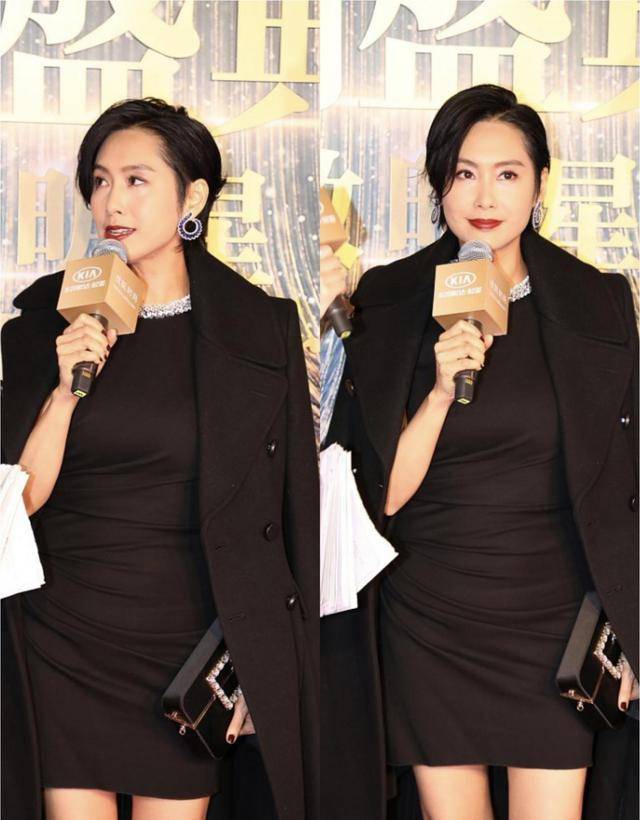 朱茵虽然只有一米六的个子,但是腿却很长,穿长裙秀大长腿太吸睛_身材