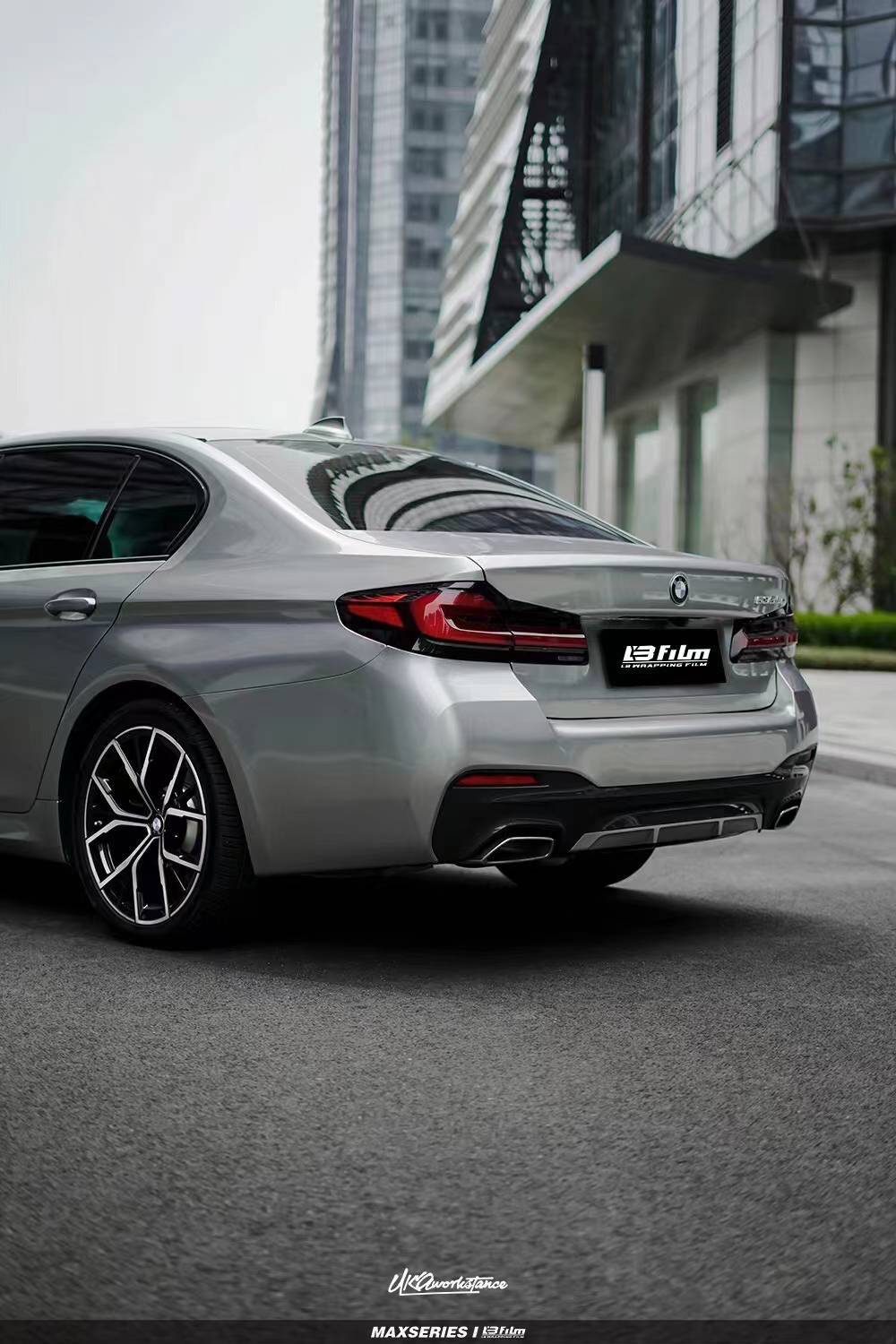 宝马5系lb改色膜原厂漆gt银,科技感满满_搜狐汽车_搜狐网