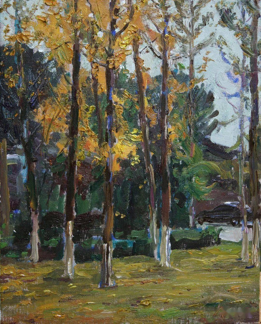 【写生啦】曲湘建2022昌邑写生新作_cm_油画_活动