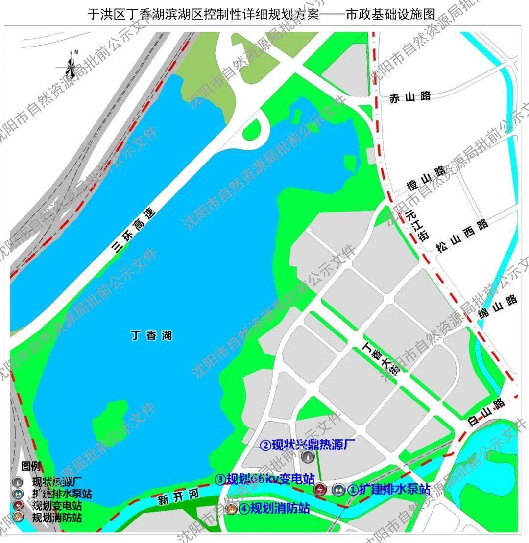 沈阳丁香湖板块规划图图片