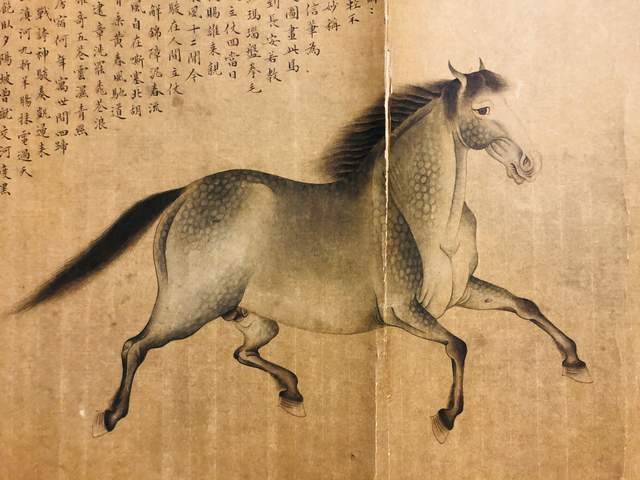 笔意独得 法度在古 心思也在古 清代宫廷画家金廷标圉官人马图鉴赏