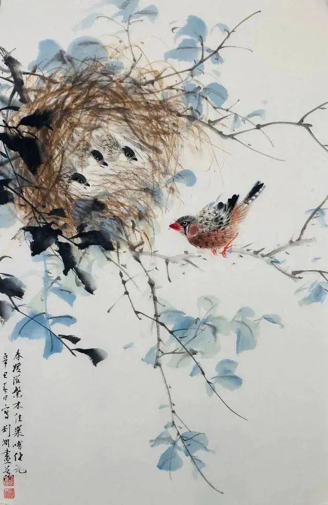 【艺术世界】清新隽秀,含蓄古雅67——刘阔的花鸟世界_喜鹊_工笔