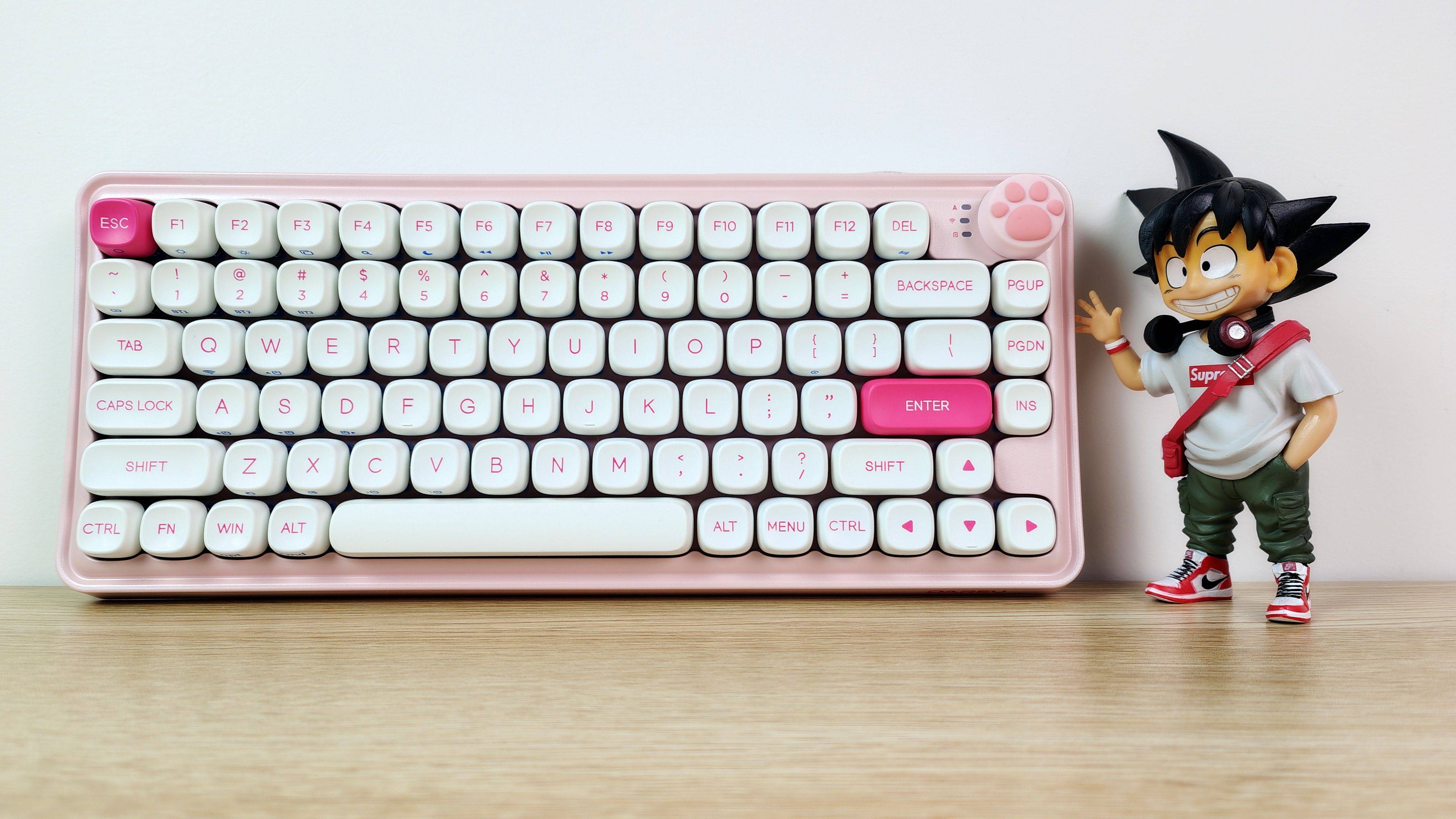 精致 萌,达尔优小方糖轻易俘获少女心,高颜值强性能爽手感_键盘_调节