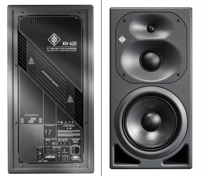 纽曼诺音曼neumann kh420三分频中场有源监听音箱专业录音棚项目招