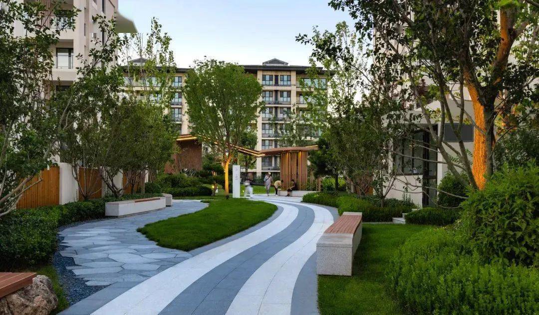 干货到,居住区不同功能区的铺装设计