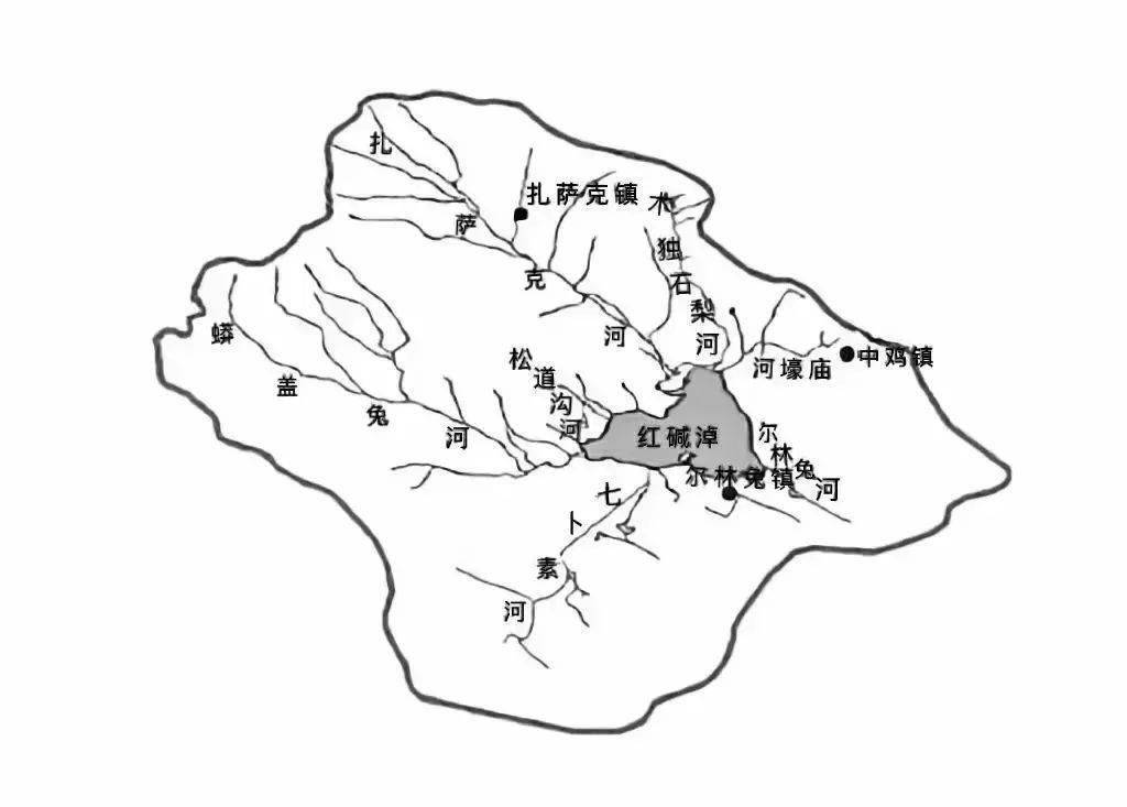 红碱淖的"七条彩带"