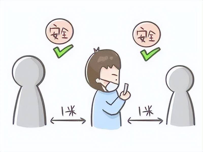 公共场合要保持社交距离!_场所_病毒_传播