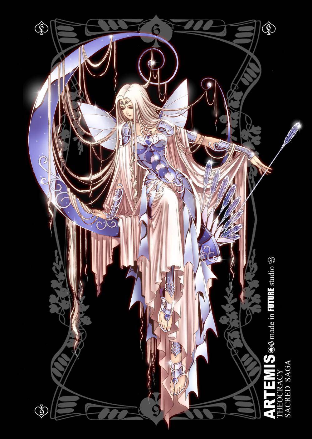 穆逢春此前有一套根据日本知名动漫《圣斗士星矢》绘制的《神圣传说》