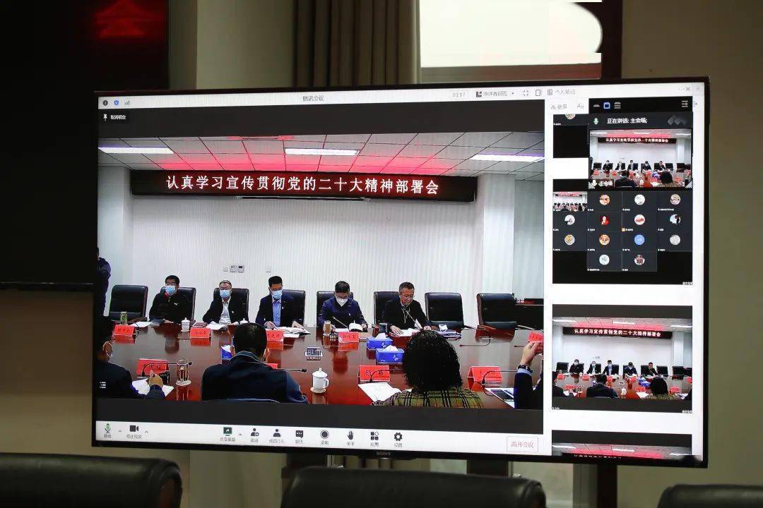 受疫情影响,会议采用线上线下相结合的形式召开.