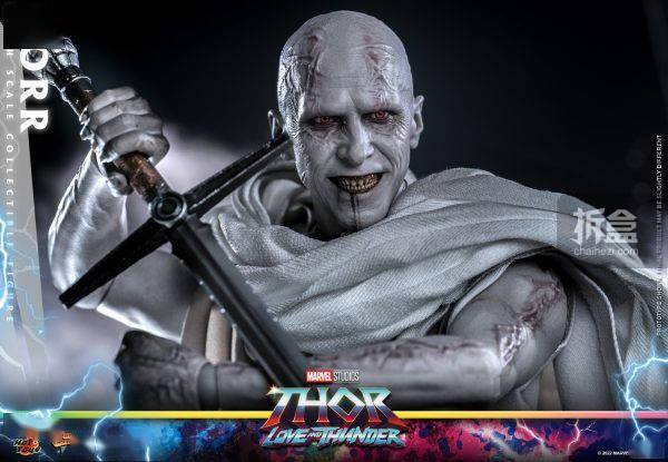 hottoys新品:1/6《雷神4:爱与雷霆》- 屠神者格尔gorr 珍藏可动人偶