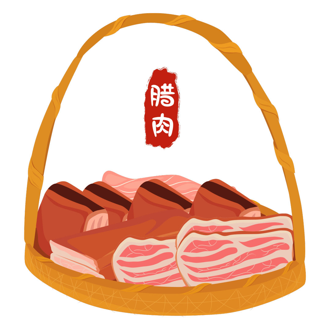 新鲜的猪肉裹上盐和酒腌制一周,挂在高架上晾晒,风干