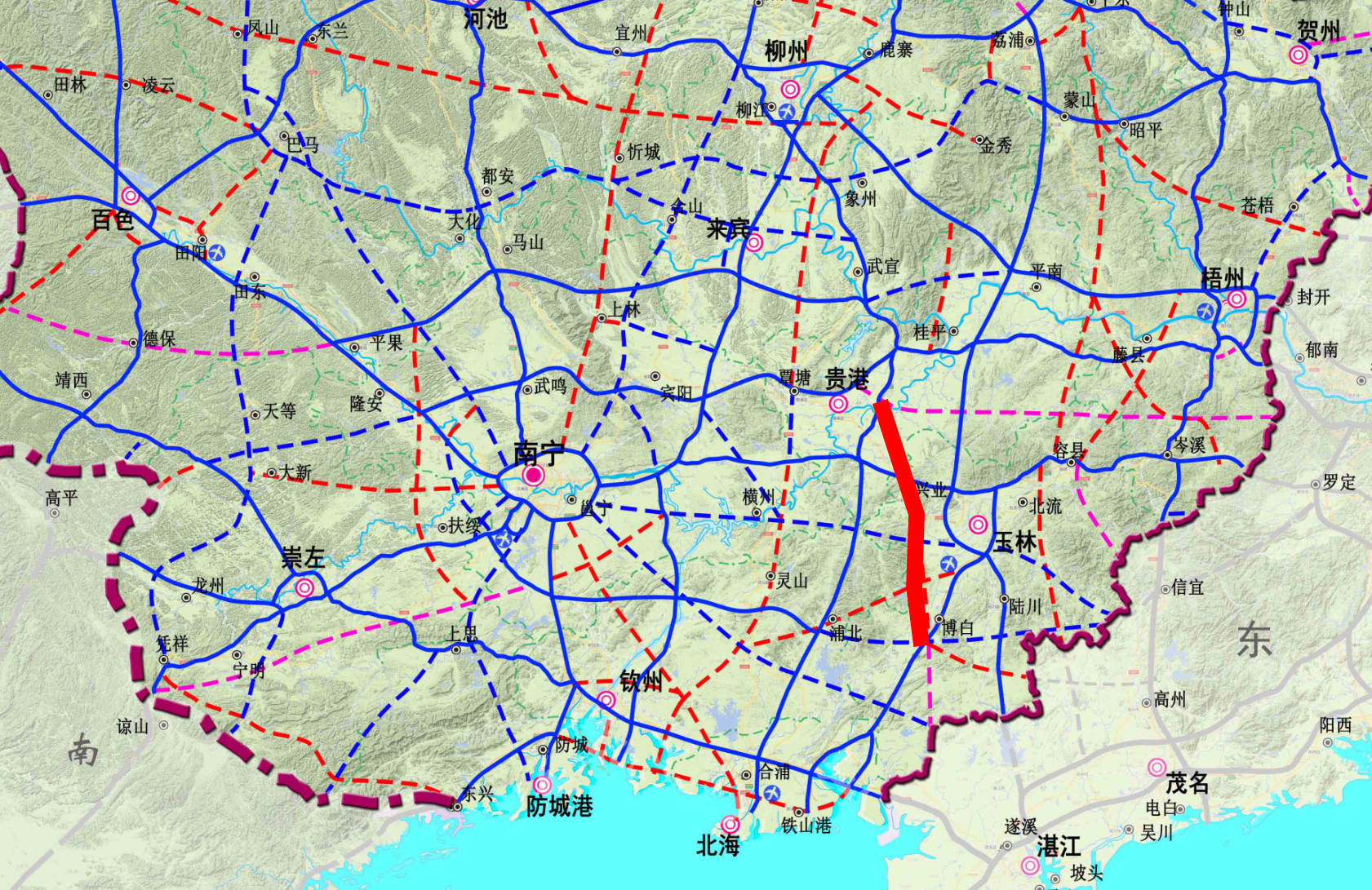 投资144亿的贵港至博白高速计划今年开工_高速公路_兴业_湛江镇