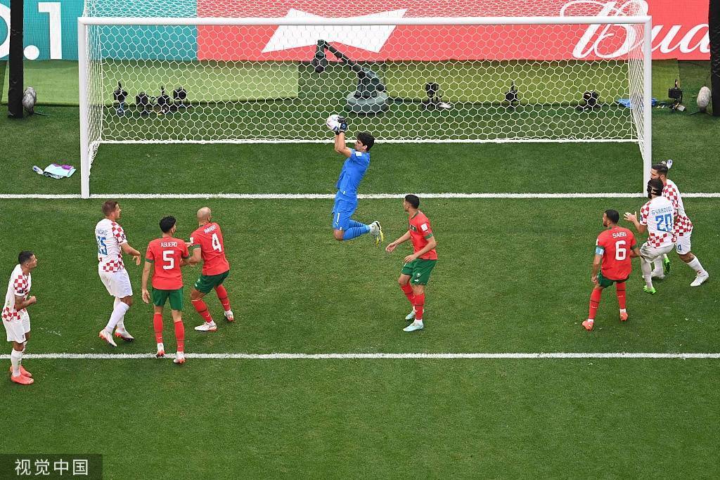 世界杯-莫德里奇失良机布努神扑摩洛哥0-0克罗地亚