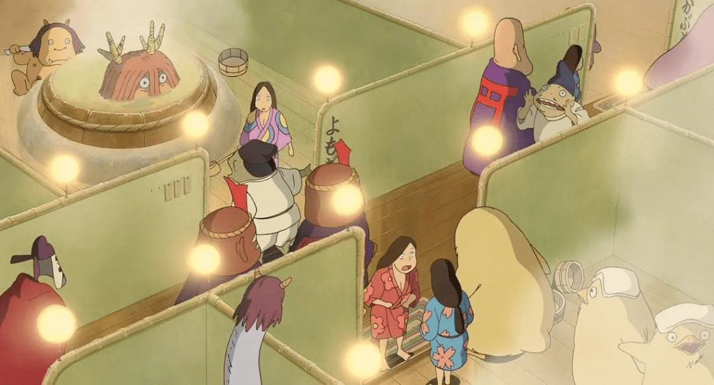 《千与千寻》中的澡堂#韩国人皮肤那么好,是因为喜欢泡澡韩国人"