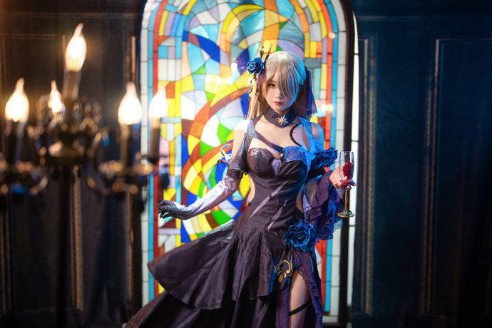 cos:崩坏三丽塔洛丝薇瑟cosplay正片9p-七海抹茶酱_伊喵_部落_评论