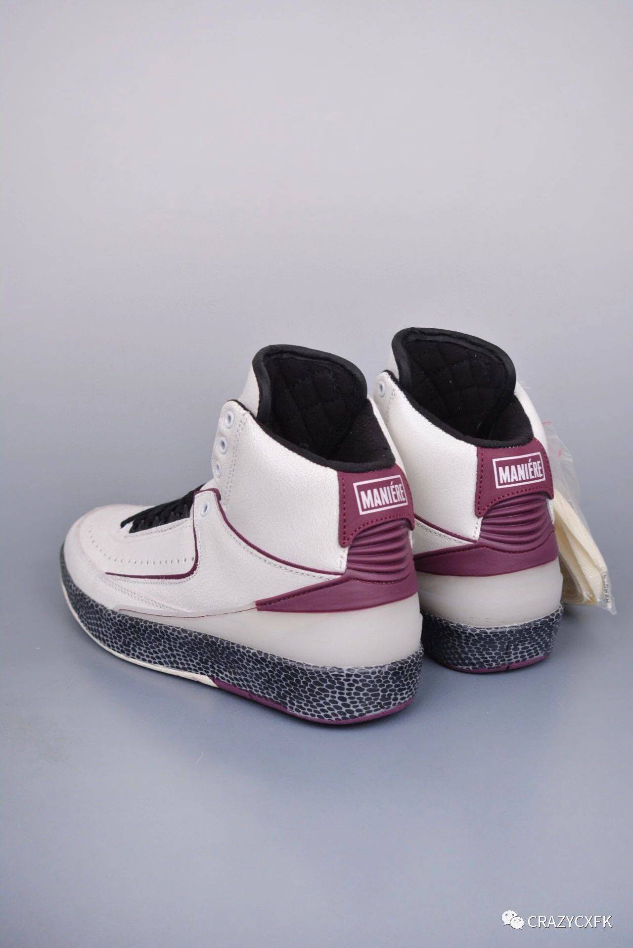 乔丹 a ma maniere x air jordan 2 airness 联名冰裂纹篮球鞋