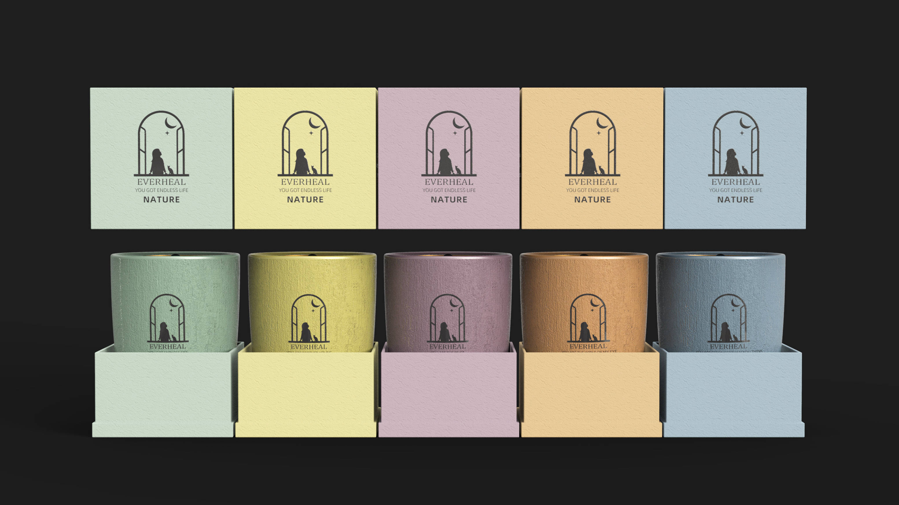 everheal香薰品牌logo设计 | 包装设计 | 原创