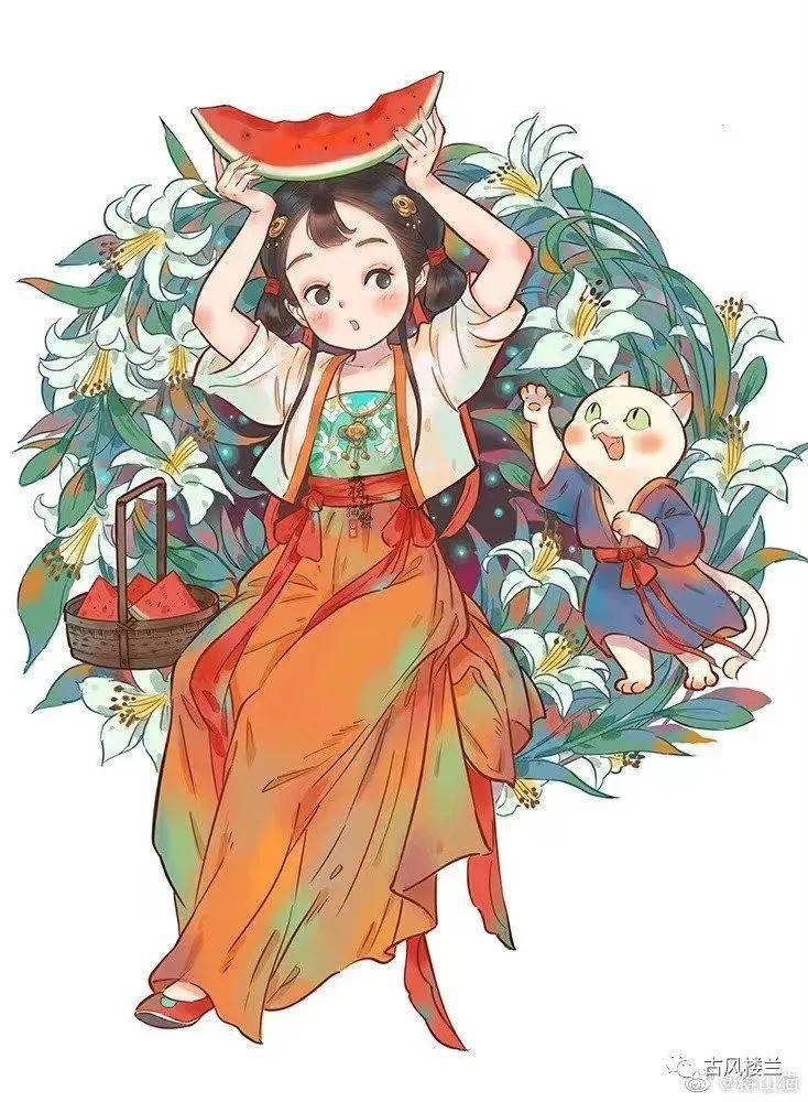 二十四节气拟人图——这也太好看了吧_古风_微信_楼兰