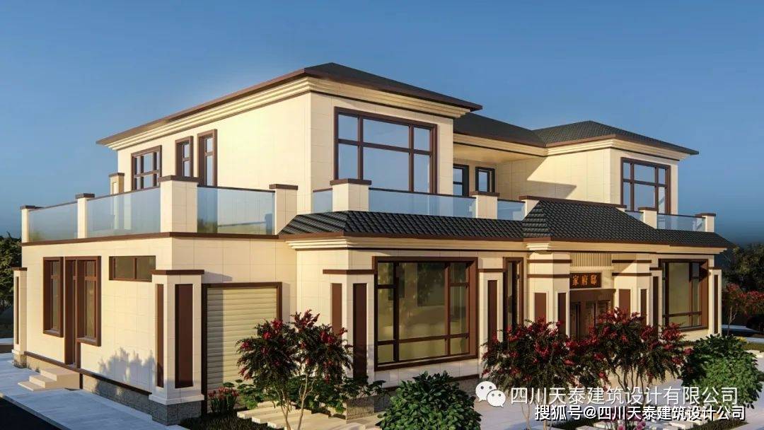 眉山东坡兄弟双排别墅设计图纸,兄弟合建乡村别墅,联排别墅设计_王