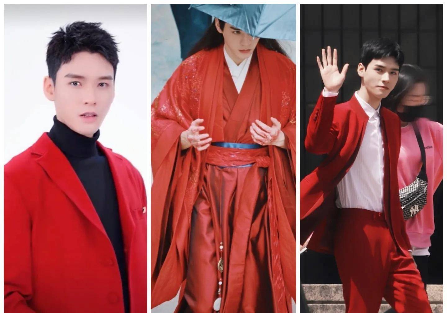 大概也正是因为每一套红衣都见证了龚俊成名的时刻吧!