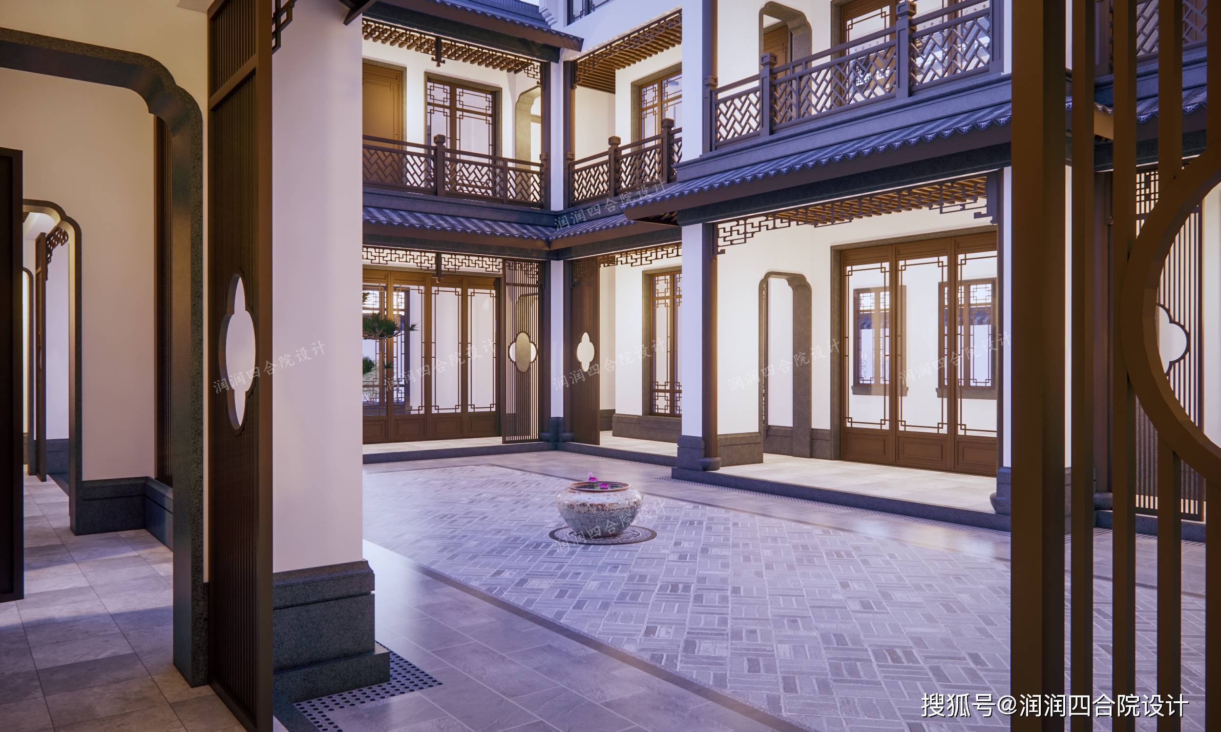 四川两层苏式四合院祖宅25×18.